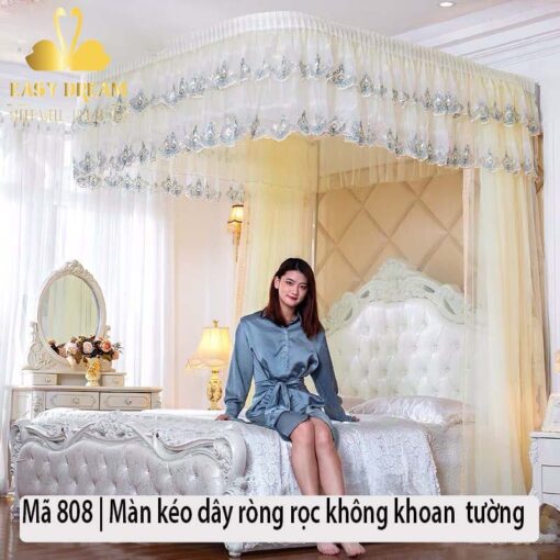 Mùng khung ròng rọc không khoan tường cao cấpEASY DREAM