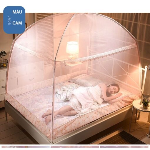 Màn chụp gọng nối mẫu mới đẹp nhất 2023 - Màn chụp cao cấp thông minh chống muỗi công chúa - Hình ảnh 2