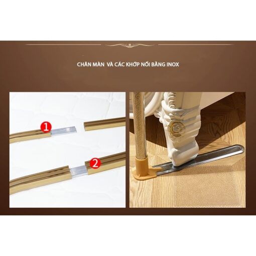 Mùng khung công chúa không khoan tường - Màn khung cao cấp EASY DREAM chống muỗi - Hình ảnh 5