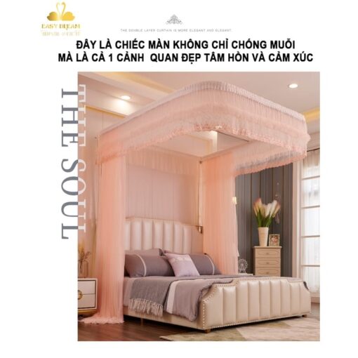 Màn khung ròng rọc kéo dây không khoan tường - hàng cao cấp EASY DREAM hiện đại sang trọng - Hình ảnh 8