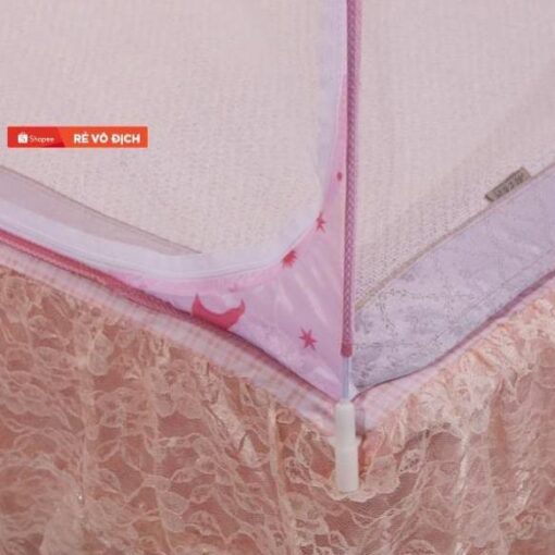 🔥HOT DEAL🔥 Màn chụp (mùng) tự bung -gấp gọn- chống muỗi dành cho người lớn -cao 1m65 có 2 cửa- vải tuyn cao cấp - Hình ảnh 8