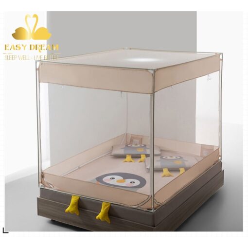 Màn khung không khoan tường nằm nệm - trên giường dưới sàn đều được cao cấp EASY DREAM -màn chống muỗi cho bé -mùng ngủ - Hình ảnh 7