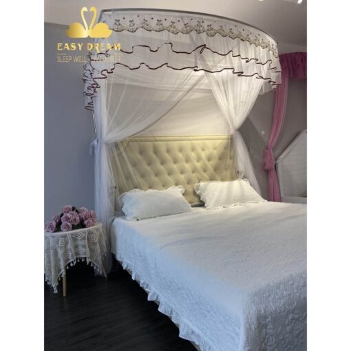 Màn khung thu gọn không khoan tường - mẫu mới - mùng ngủ cao cấp EASY DREAM - Hình ảnh 5