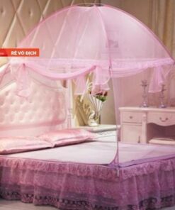 🔥HOT DEAL🔥 Màn chụp (mùng) tự bung -gấp gọn- chống muỗi dành cho người lớn -cao 1m65 có 2 cửa- vải tuyn cao cấp