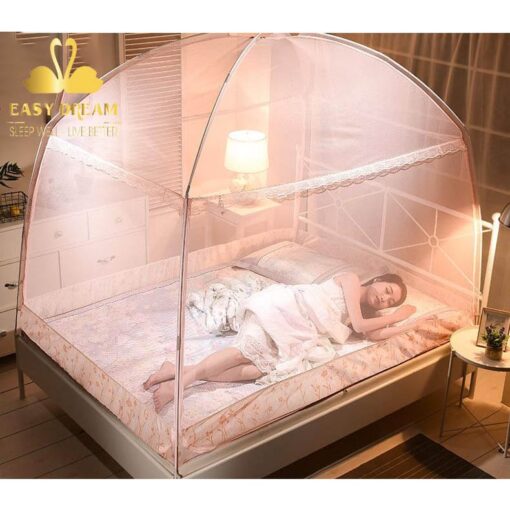 Màn chụp gọng nối mẫu mới đẹp nhất 2023 - Màn chụp cao cấp thông minh chống muỗi công chúa