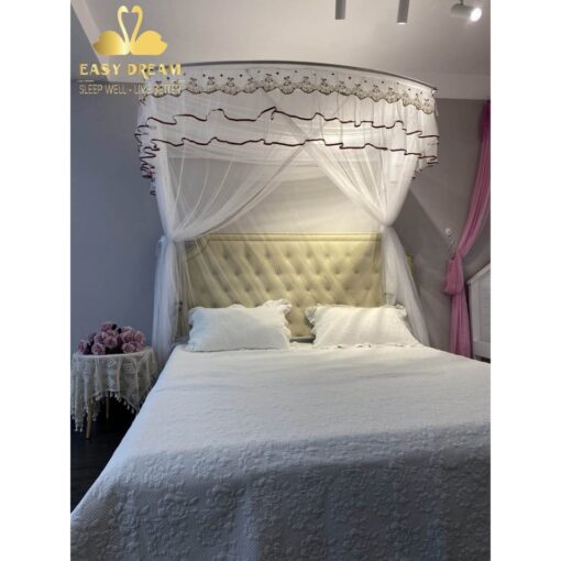 Màn khung thu gọn không khoan tường - mẫu mới - mùng ngủ cao cấp EASY DREAM - Hình ảnh 4