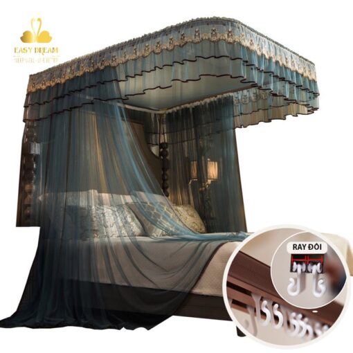 Mua Màn tuyn, mùng ngủ không khoan tường cao cấp EASY DREAM - Hình ảnh 5