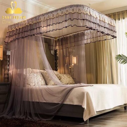 Mua Màn tuyn, mùng ngủ không khoan tường cao cấp EASY DREAM - Hình ảnh 3
