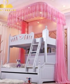 Màn khung giường tầng không khoan tường tăng chỉnh được chiều cao