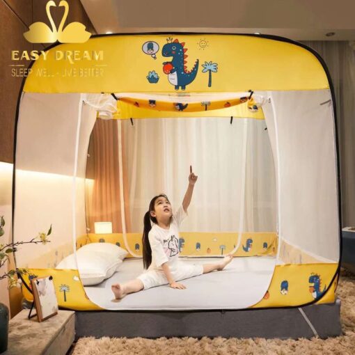 Màn chụp tự bung cao cấp EASY DREAM Dành cho người lớn 3 cửa cao 1m7 chống muỗi - Hình ảnh 2